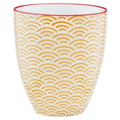 6 Mugs Pattern Color bleu clair/rouge/jaune - 30 cl
