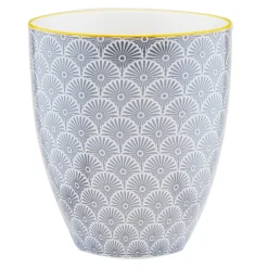 6 Mugs Pattern Eclipse gris anthracite - 30 cl