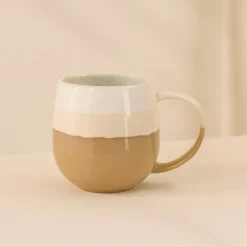 6 Mugs Riga Beige44Cl En Grès