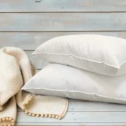 2 Oreillers Alaska à Fibres creuses polyester blancs - 65x65 cm