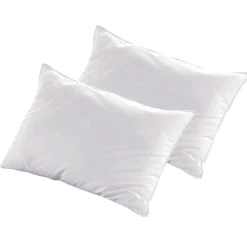 2 Oreillers Alaska à Fibres creuses polyester blancs - 50x70 cm