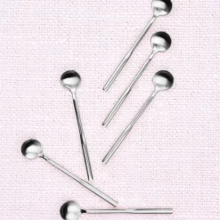 6 Petites cuillères Abel inox mat