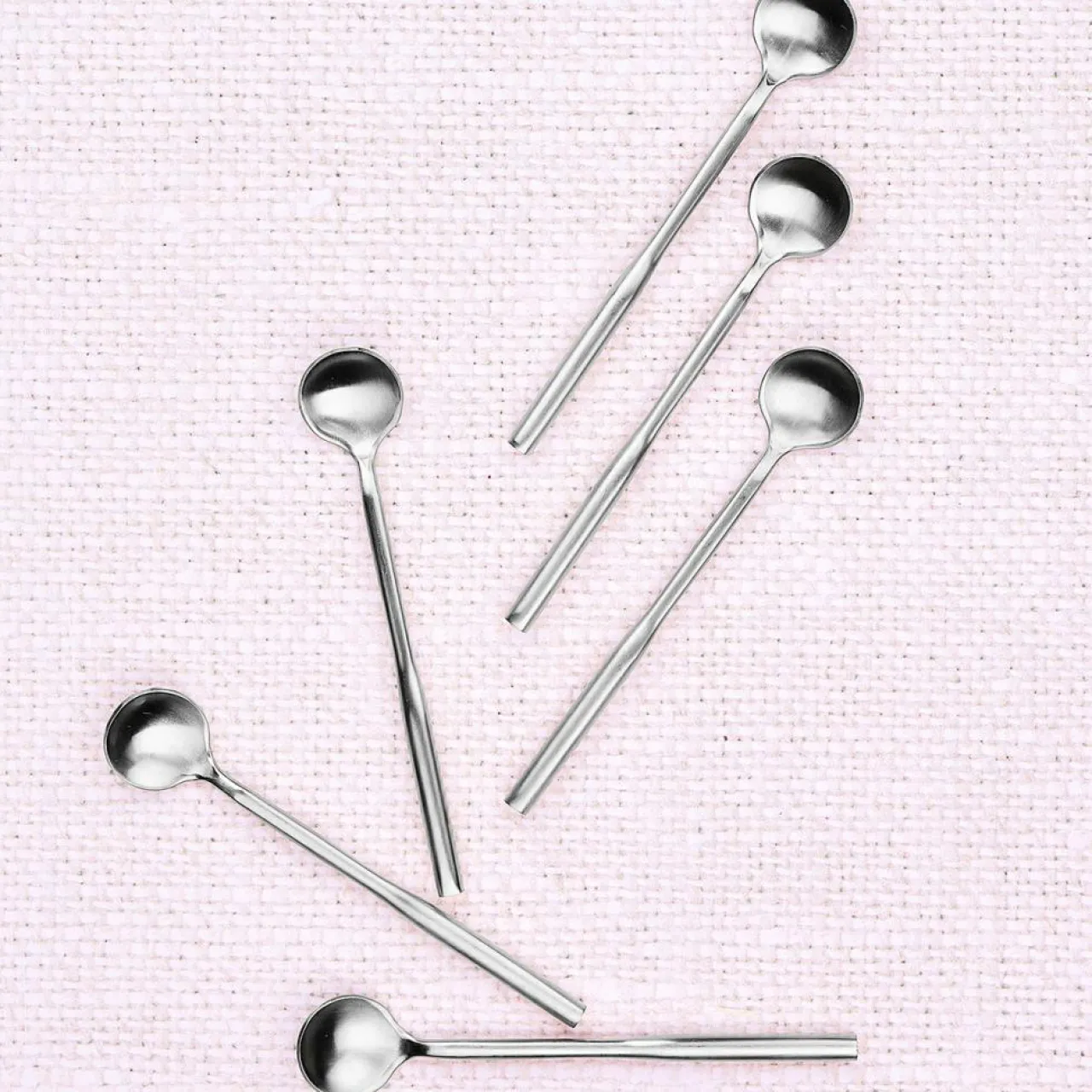 6 Petites cuillères Abel inox mat