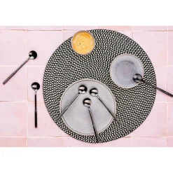 6 Petites cuillères Abel noires