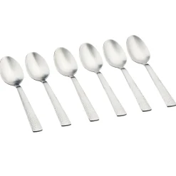 6 Petites cuillères Finn inox mat