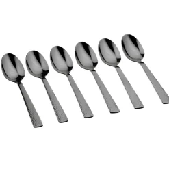 6 Petites cuillères Finn noires