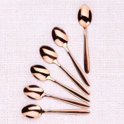 6 Petites cuillères Kaja cuivrées