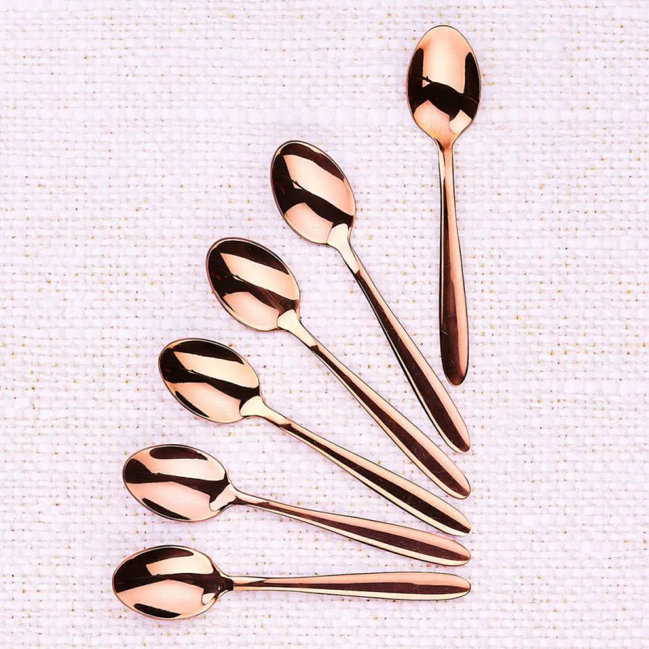 6 Petites cuillères Kaja cuivrées