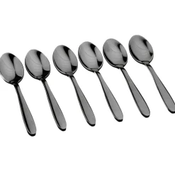 6 Petites cuillères Kaja noires