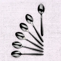 6 Petites cuillères Kaja noires