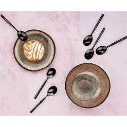 6 Petites cuillères Knut noires