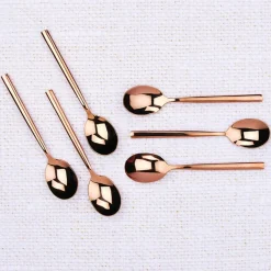 6 Petites cuillères Nils cuivrées