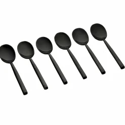 6 Petites cuillères Nils noires