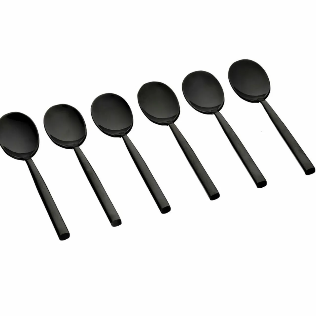 6 Petites cuillères Nils noires