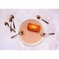 6 Petites cuillères Oglu cuivrées