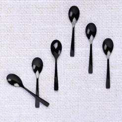 6 Petites cuillères Oglu noires