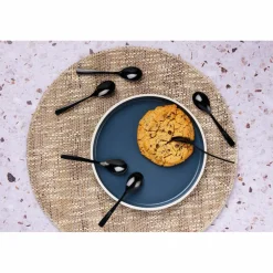 6 Petites cuillères Oglu noires