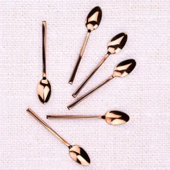 6 Petites cuillères Olaf cuivrées