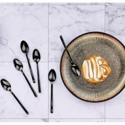 6 Petites cuillères Olaf noires