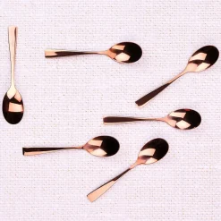 6 Petites cuillères Sven cuivrées