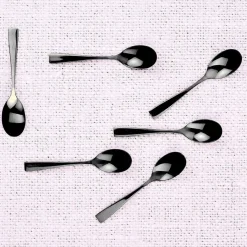 6 Petites cuillères Sven noires