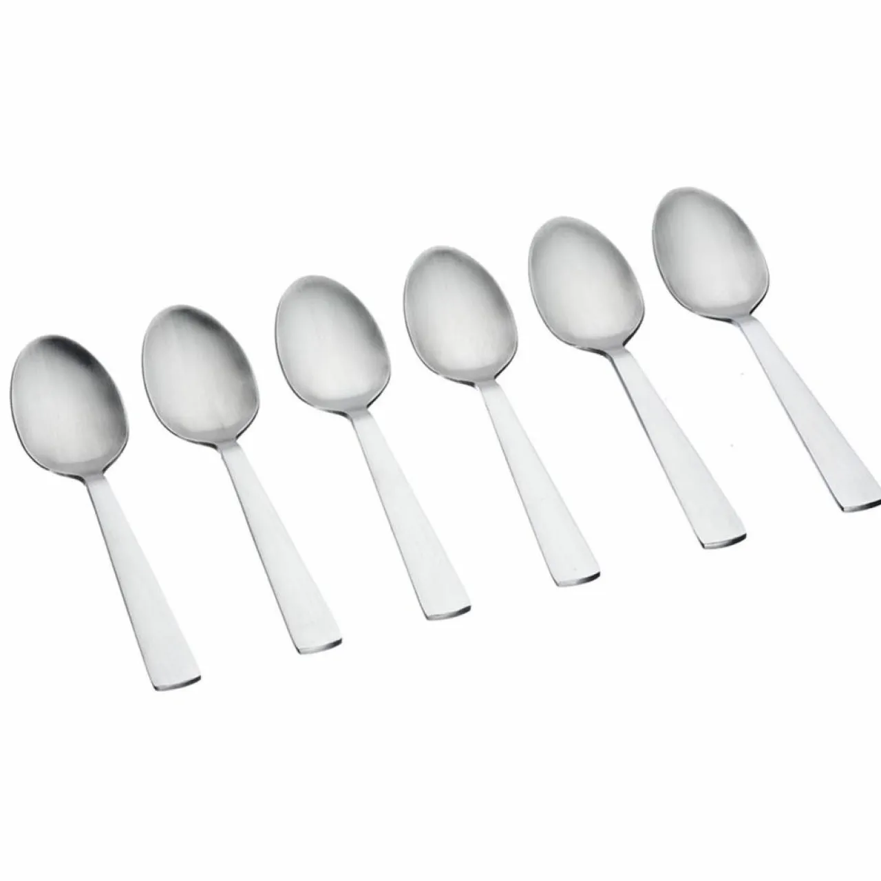 6 Petites cuillères Telmo inox mat