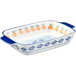 3 Plats à four en Porcelaine Napoli multicolores - 55.3x38.2x20.5 cm