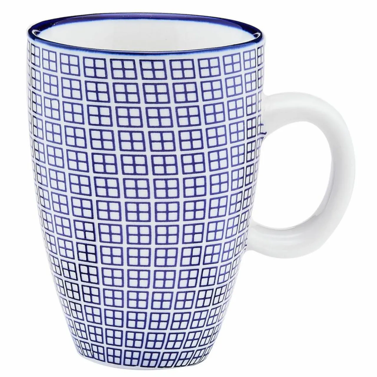 6 Tasses à café Pattern Dark blue bleu foncé - 9 cl