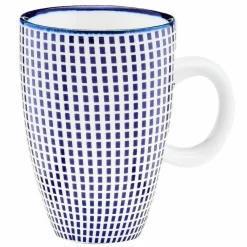 6 Tasses à café Pattern Dark blue bleu foncé - 9 cl