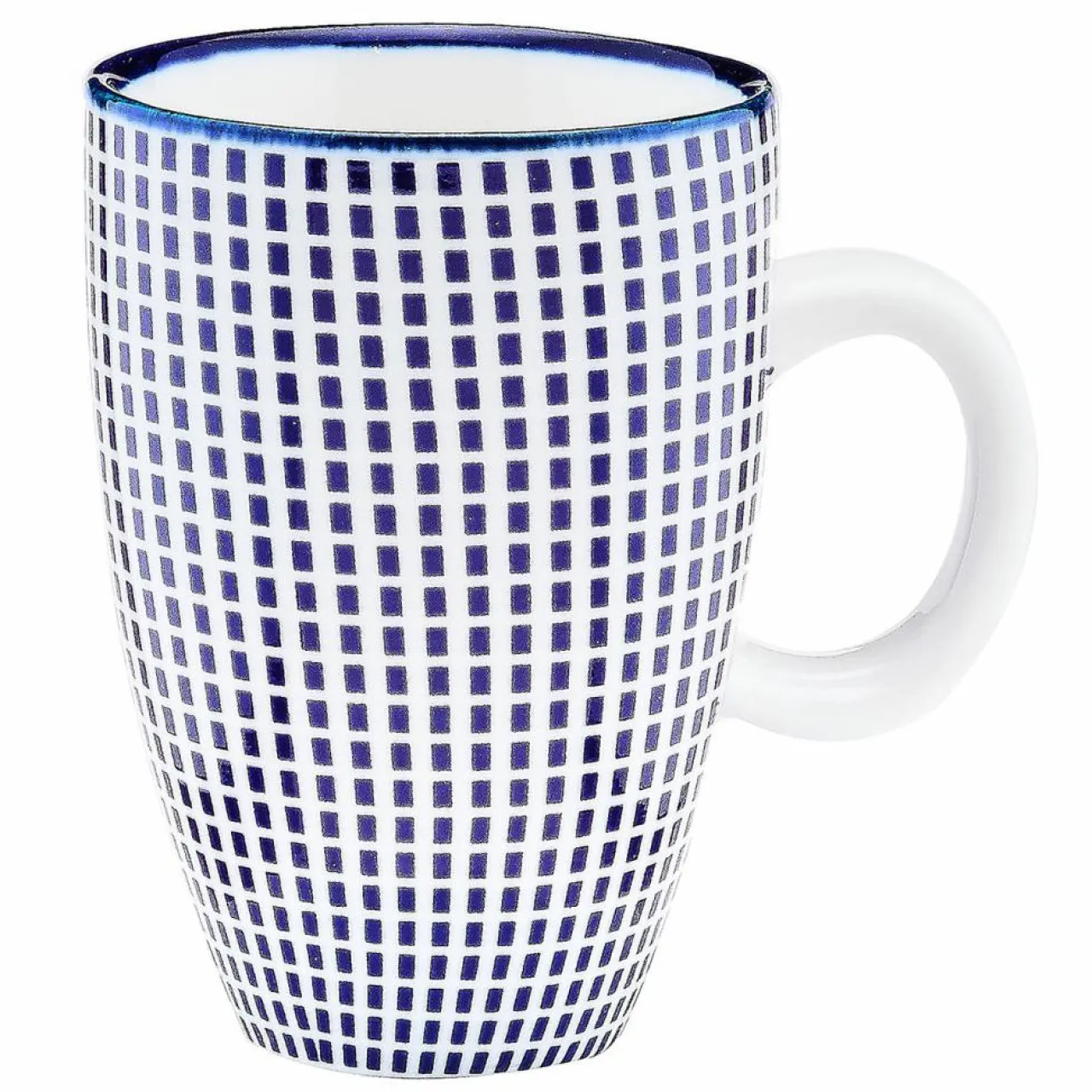 6 Tasses à café Pattern Dark blue bleu foncé - 9 cl