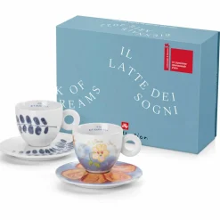 2 Tasses Cappucino en Porcelaine Illy Art Collection Biennale A bleu/blanc - 170 ml