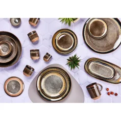 6 Tasses Genesis marron volcanique - 15 cl