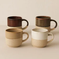 8 Tasses Macchiato10Cl Autres Céramiques4 Couleurs Assorties