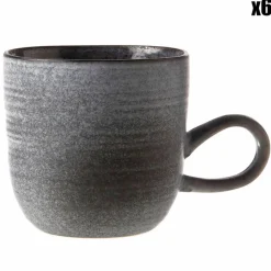 6 Tasses Provence vertes - 7.5x11x6.5 cm