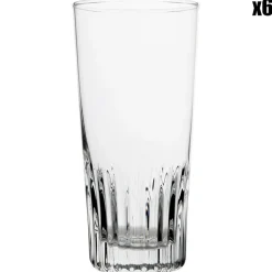 6 verres à Bières transparents - 33 cl