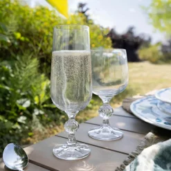 3 Verres À PiedMatignon 19Cl EnCristallin