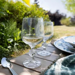 3 Verres À PiedMatignon 23Cl EnCristallin