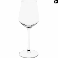 3 Verres à vin à blanc Grace transparents - 29cl