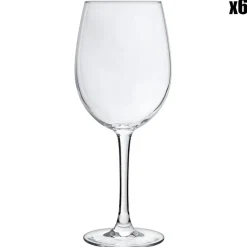 6 Verres à vin Cosy moments transparents - 36 cl