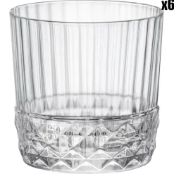 6 Verres Rocks America's transparents - 30 cl