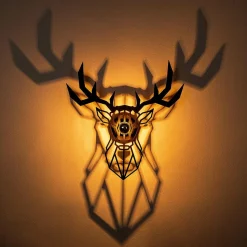 Applique murale 605 noire - 55x12x55 cm