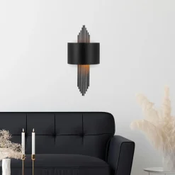 Applique murale 620 noire - 75x10x22 cm