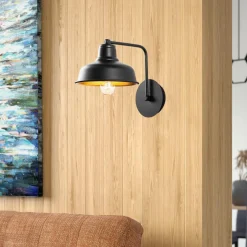 Applique murale Berceste noire - 19x27x24 cm