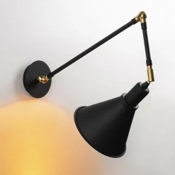 Applique murale Berceste noire - D.20x56 cm