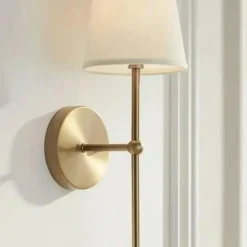 Applique murale Brice doré/blanc - 16x15 cm