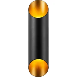 Applique murale Cut noire - D.8x12x30 cm