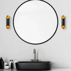 Applique murale Cut noire - D.8x12x30 cm