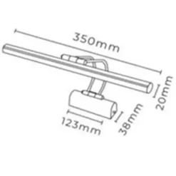 Applique murale Flüt dorée - 25x35x21 cm