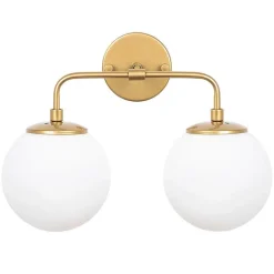 Applique murale Horn dorée - 91x25x49-129 cm