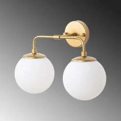 Applique murale Horn dorée - 91x25x49-129 cm